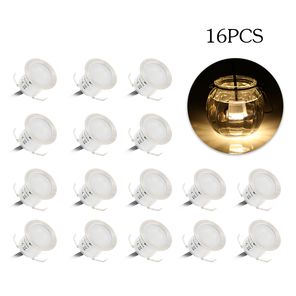 Outdoor Lighting Recessed - 16 قطعة إضاءة LED غاطسة عالية