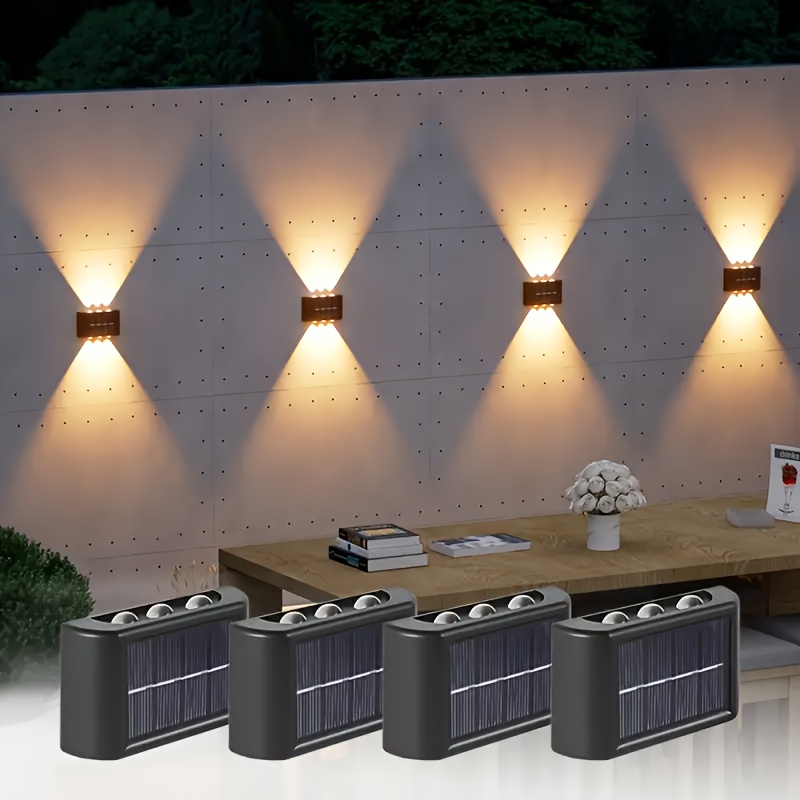 Outdoor Lighting Decoration - مصباح جداري شمسي LED خارجي مقاوم