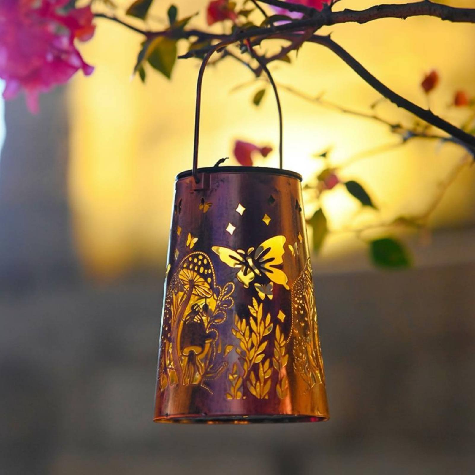 Outdoor Lighting Decoration - فانوس حديقة بنمط زهور، إضاءة خارجية