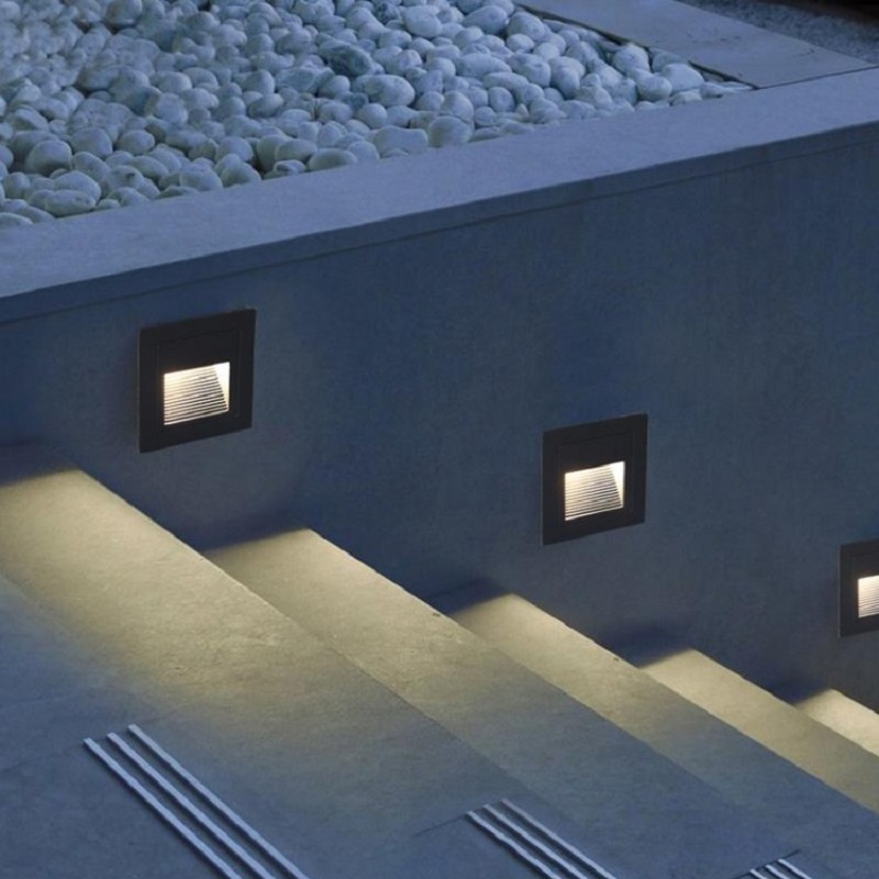 Outdoor Lighting Recessed - إضاءة LED للدرج والسلالم، 15 مصباح