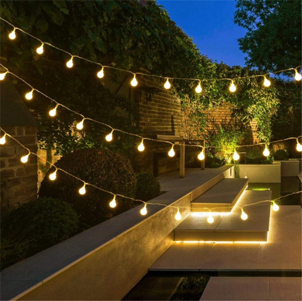 أضواء خيطية تعمل بالطاقة الشمس - مراجعة Outdoor Lighting Decoration وسعره
