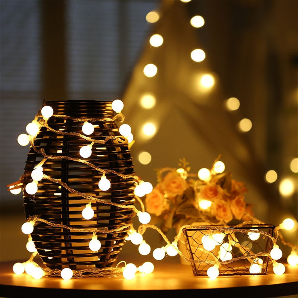 أضواء خيطية تعمل بالطاقة الشمس - مراجعة Outdoor Lighting Decoration وسعره