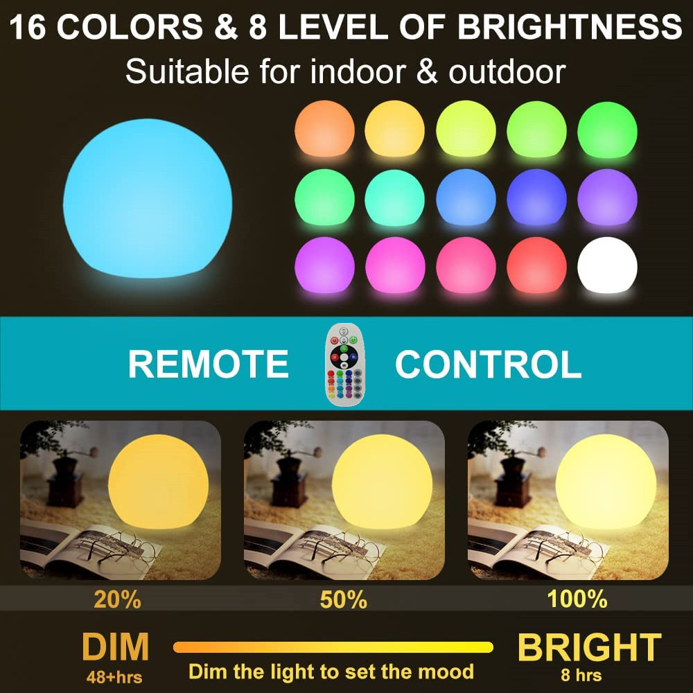 كرة متوهجة LED قابلة لإعادة ال - مراجعة Outdoor Lighting Construction وسعره