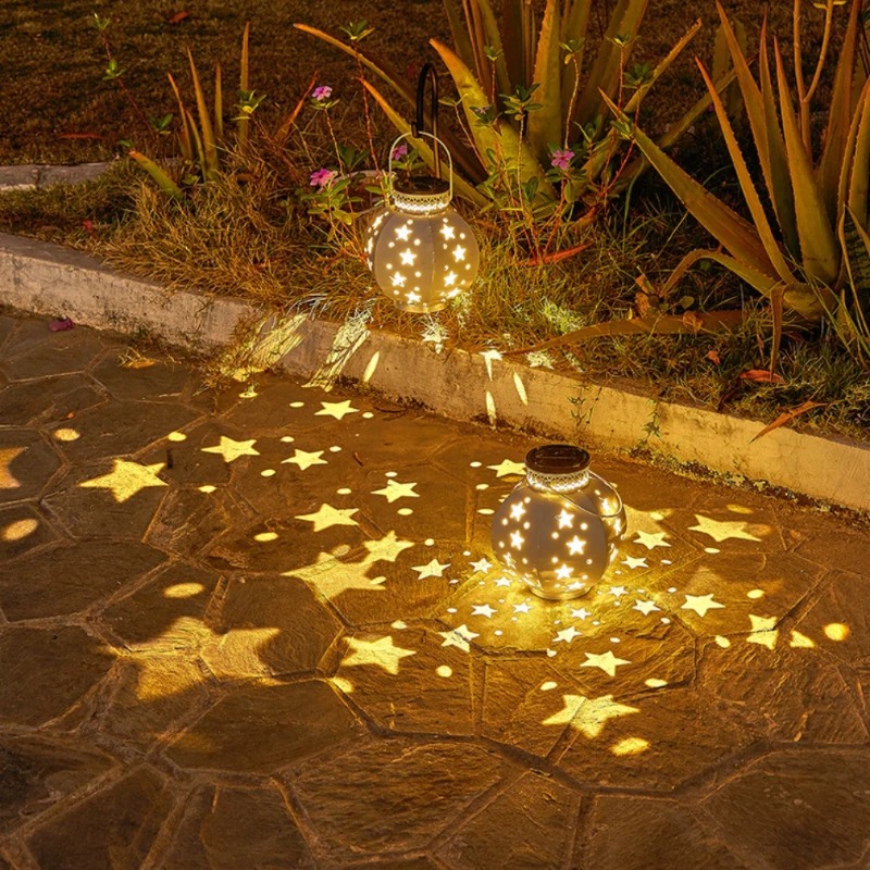 مصباح حديقة على شكل نجمة، أضوا - مراجعة Outdoor Lighting Decoration وسعره