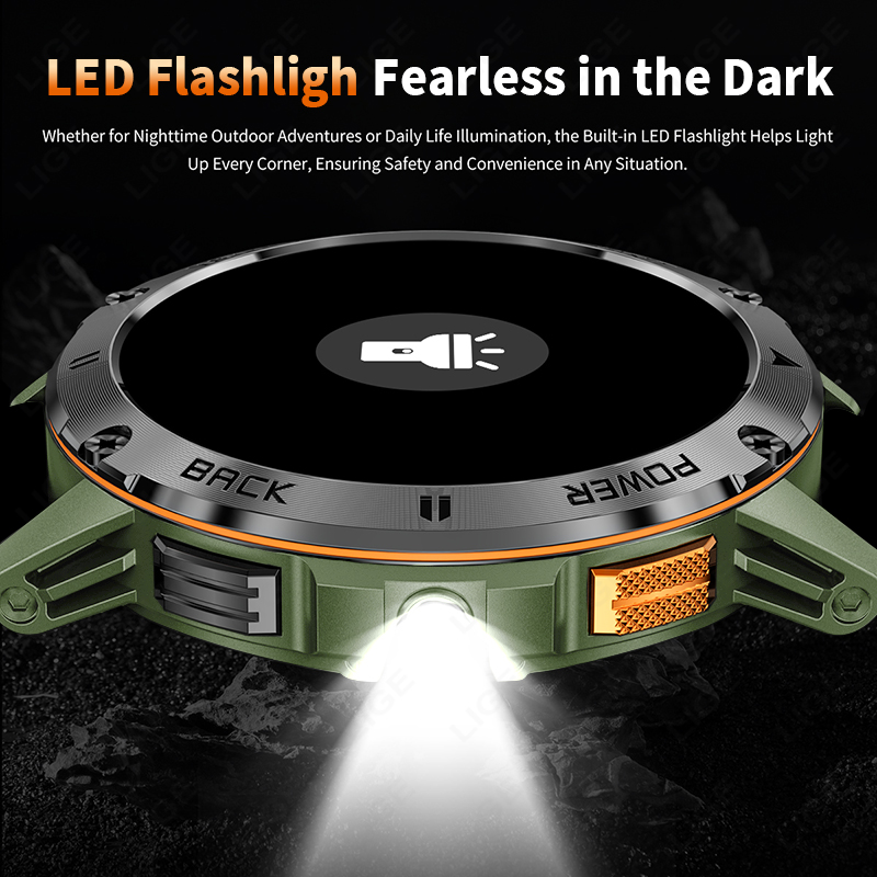 ساعة ذكية للرجال من LIGE بسعة  - مراجعة Outdoor Lighting Ip Rating وسعره