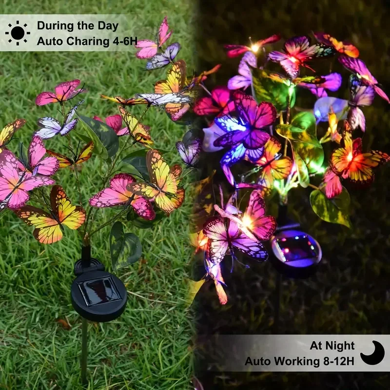 أضواء حديقة الفراشة LED بالطاق - مراجعة Outdoor Lighting Construction وسعره