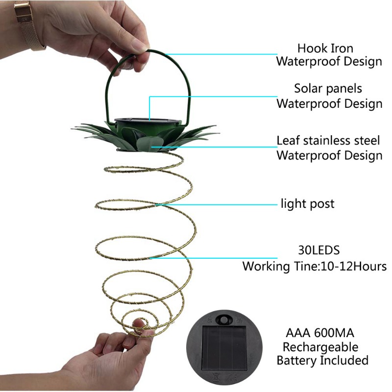 مصباح شحن بالطاقة الشمسية LED  - مراجعة Outdoor Lighting Wire وسعره