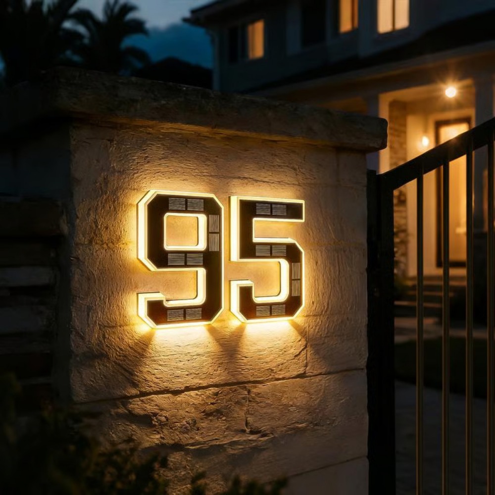 لافتة عنوان شمسية جديدة مع إضا - مراجعة Outdoor Lighting For Front Of House وسعره