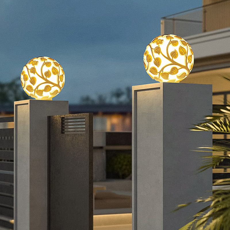 أضواء أعمدة خارجية تعمل بالطاق - مراجعة Outdoor Lighting Decoration وسعره