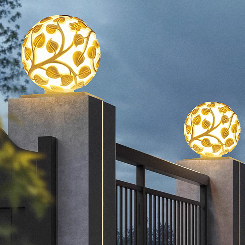 أضواء أعمدة خارجية تعمل بالطاق - مراجعة Outdoor Lighting Decoration وسعره