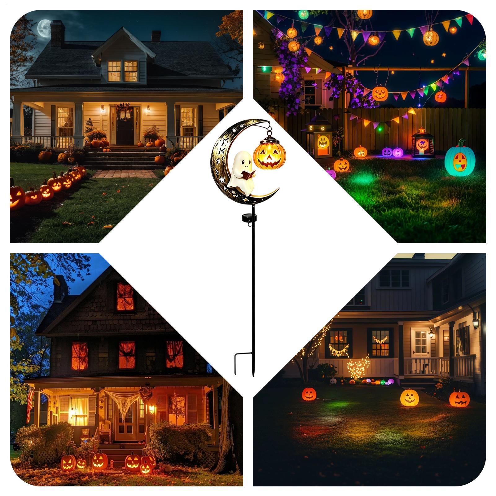 مصباح حديقة شمسي للهالوين على  - مراجعة Solar Path Light وسعره
