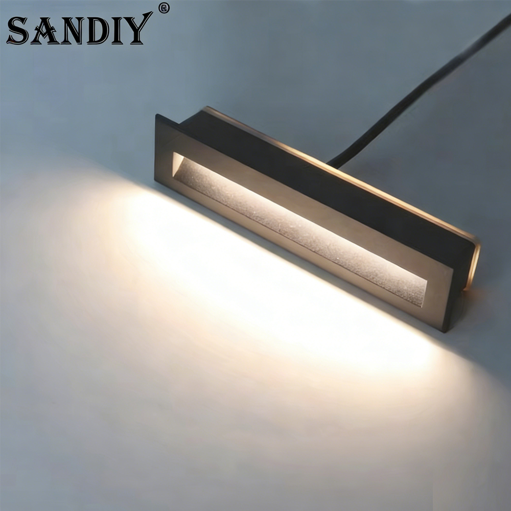 SANDIY  درج الإضاءة استشعار ال - مراجعة Outdoor Lighting Recessed وسعره