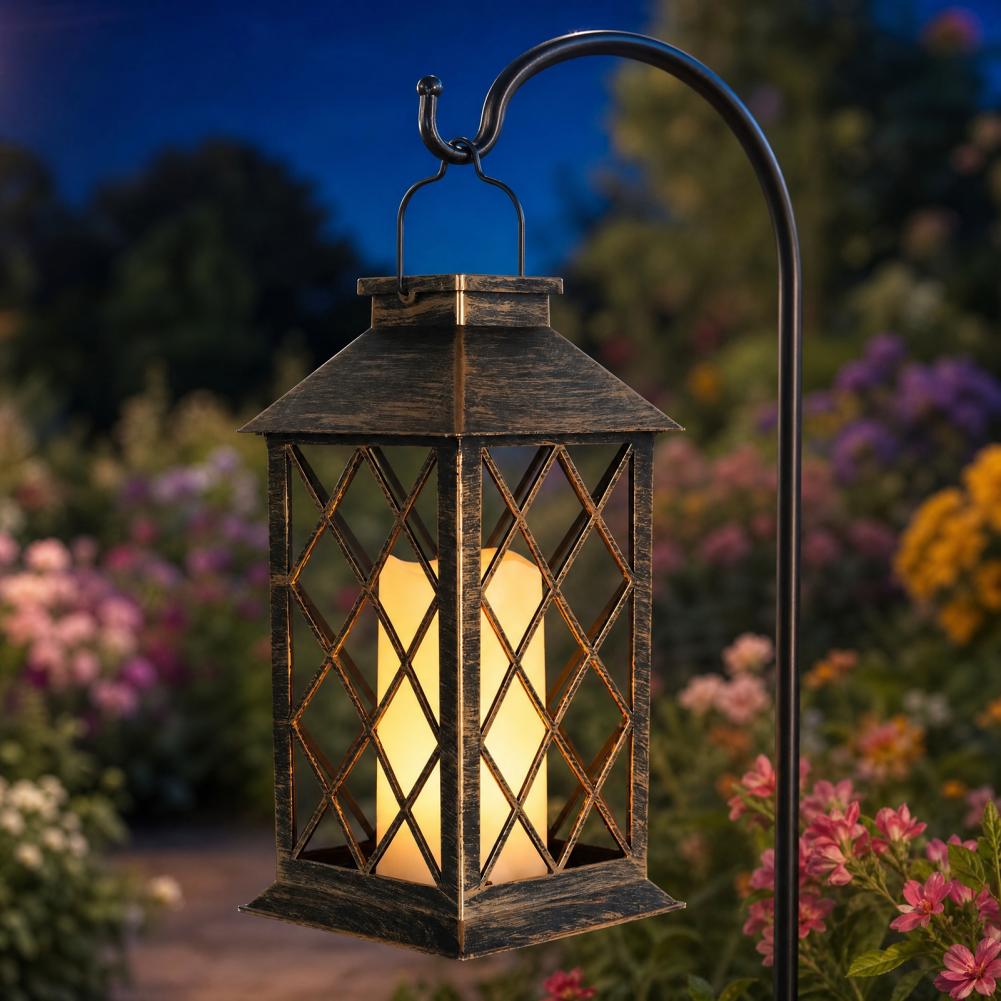 فانوس شمسي بتصميم عتيق، فانوس  - مراجعة Outdoor Lighting Decoration وسعره