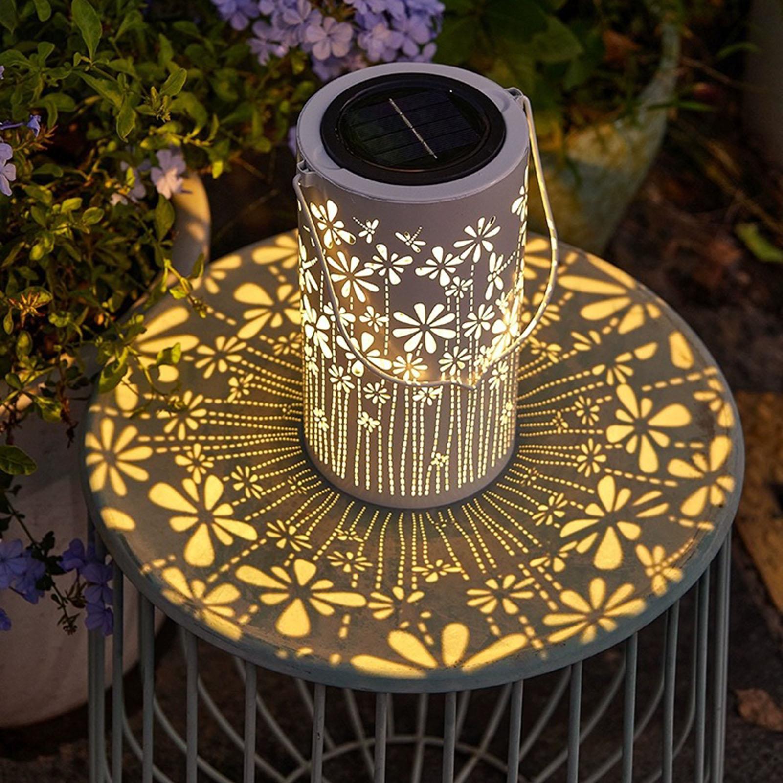 فوانيس شمسية زخرفية ملونة على  - مراجعة Outdoor Lighting Decoration وسعره