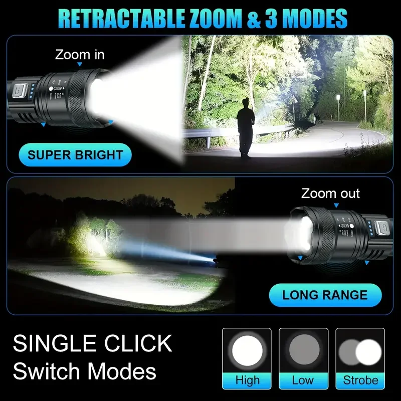 التكتيكية مصباح ليد جيب 2000LM - مراجعة Outdoor Lighting Construction وسعره