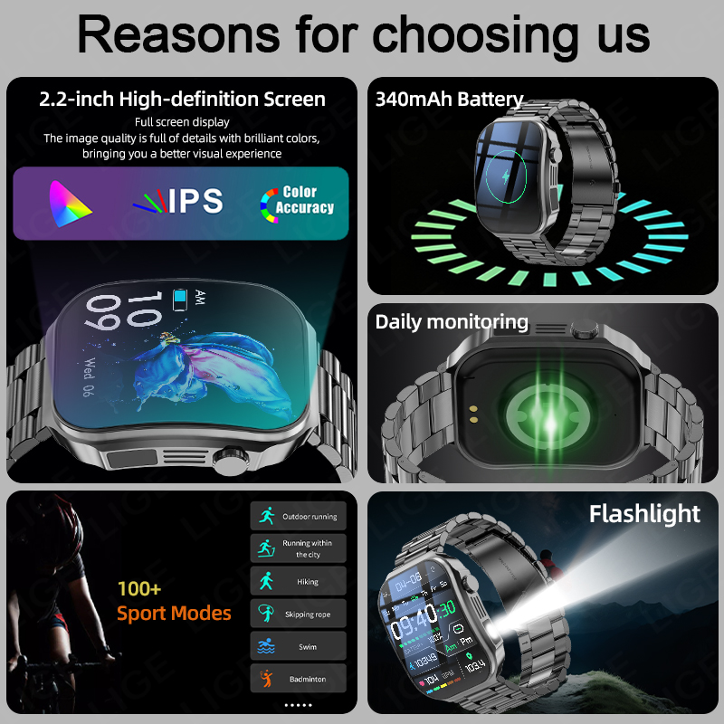 ساعة ذكية للرجال بشاشة منحنية  - مراجعة Outdoor Lighting Ip Rating وسعره