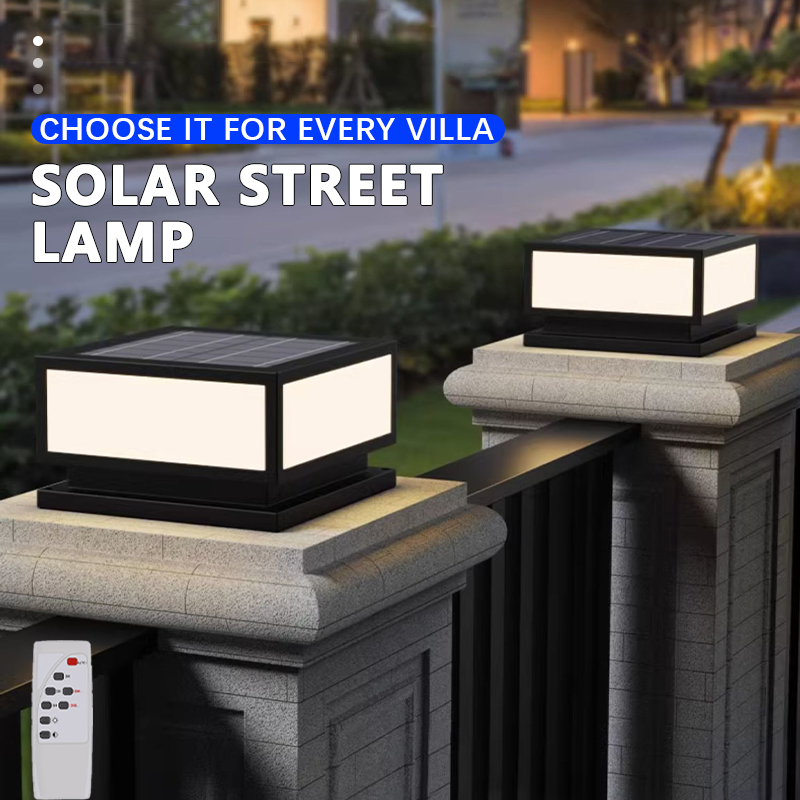 مصباح عمود شمسي LED خارجي مقاو - مراجعة Post Cap Light وسعره