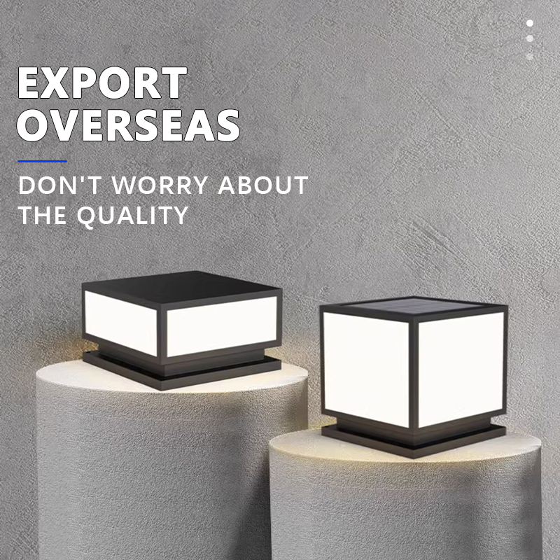 مصباح عمود شمسي LED خارجي مقاو - مراجعة Post Cap Light وسعره