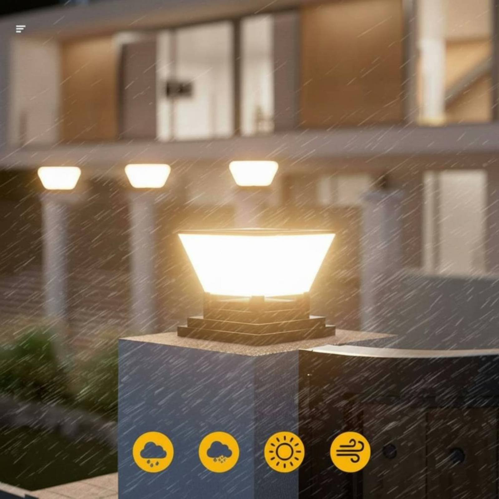 مصباح شمسي للأعمدة مقاوم للماء - مراجعة Post Cap Light وسعره